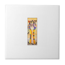 Azulejo acuarela de arte africano asombroso baile