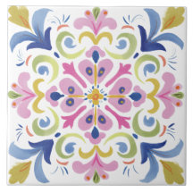 Acuarela de jardín folklórico