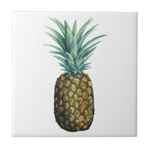 Azulejo Acuarela de piña tropical