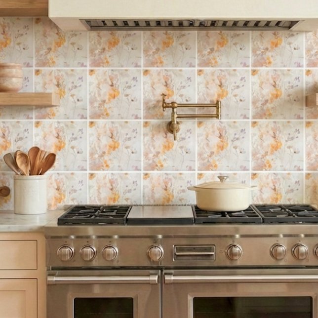 Azulejo Acuarela Floral Elegante (Subido por el creador)