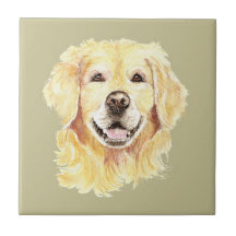 Acuarela Golden Retriever Dog Mascota Animal