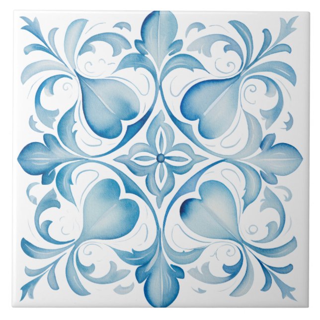 Azulejo Acuarela Mediterráneo  (Frente)
