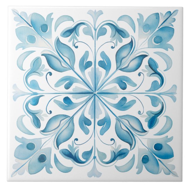 Azulejo Acuarela Mediterráneo  (Frente)