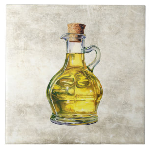 Azulejo Acuarela Óleo Botella Faux Textura