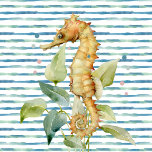 Azulejo Acuarela SEAHORSE -Costa, Náutica Playa<br><div class="desc">¿La decoración de Love Beach House? Este adorable caballito de mar es elegante y de moda. Encuentre productos caseros que coincidan o se mezclen con el mismo estilo pero con un mar diferente.</div>