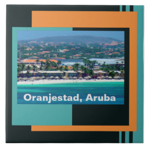 Azulejo Acuarelas de Oranjestad, Aruba