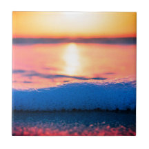 Acuarelas, playa y mar, cielo