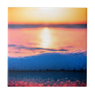 Azulejo Acuarelas, playa y mar, cielo