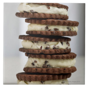 Azulejo acuñe el helado de la semilla de cacao con las