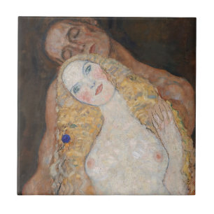 Azulejo Adam y Eva por Gustav Klimt