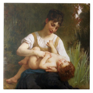 Azulejo Adolphus Child And Adolphus, por William Bouguerea