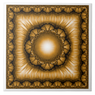 Azulejo Adorno geométrico radiante brillante