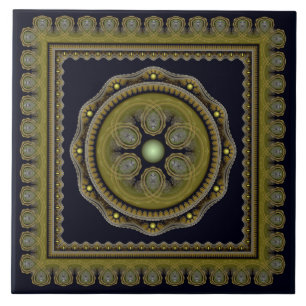 Azulejo Adorno mágico fabuloso enmarcado