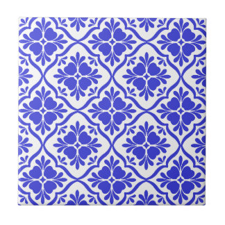 Azulejo Adornos azules mediterráneos vintage