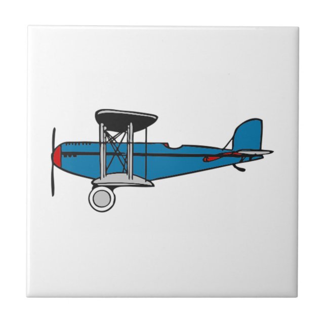 Azulejo Aeroplano del biplano (Frente)