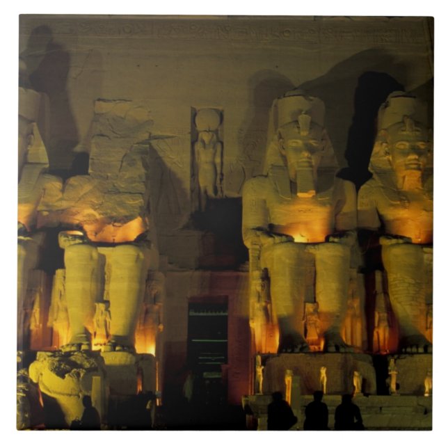 Azulejo AF, Egipto, Abu Simbel. Figuras colosales de (Frente)