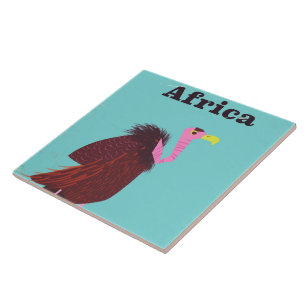 Azulejo Afiche de viaje aéreo de Africa Vulture