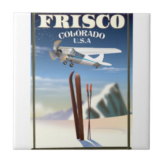 Azulejo Afiche de viaje de Frisco Colorado USA