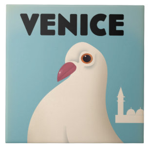 Azulejo Afiche de viajes al estilo veneciano