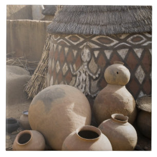 Azulejo África, África Occidental, Ghana, Sirigu. Hecho a