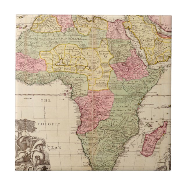 Azulejo África circa 1725 (Frente)