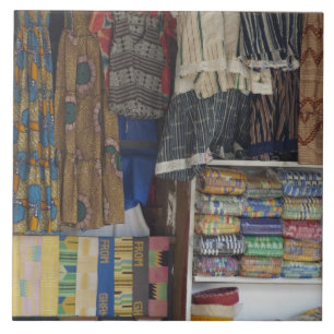 Azulejo África, Ghana, Acra. Textil y artesanía de Acra