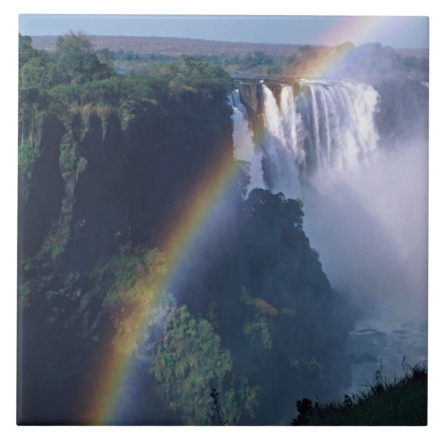 Azulejo África, Zimbabue. Cataratas Victoria (Frente)