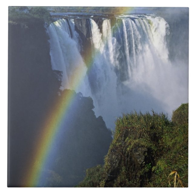 Azulejo África, Zimbabue, Cataratas Victoria (Frente)