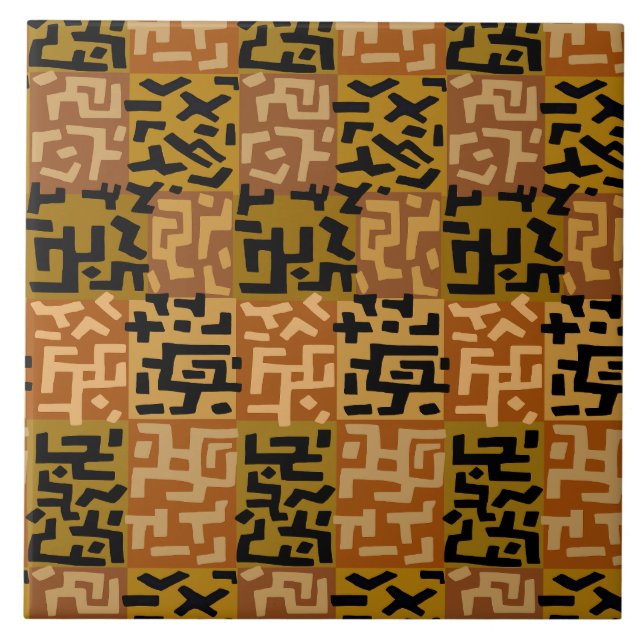 Azulejo African Tribal BaKuba (Frente)