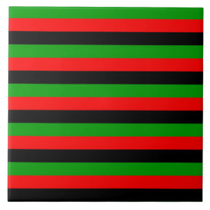 Azulejo afro americano USA Malawi bandera rayas patrón neg