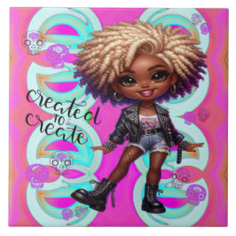 Azulejo Afropunk Creado Para Crear Tile Cerámico