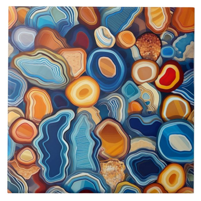 Azulejo Agate Geode Endless Pattern (Frente)