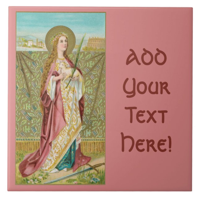 Azulejo Agnés de Roma (BC 01) (Frente)