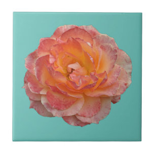 Azulejo Agradable naranja peony