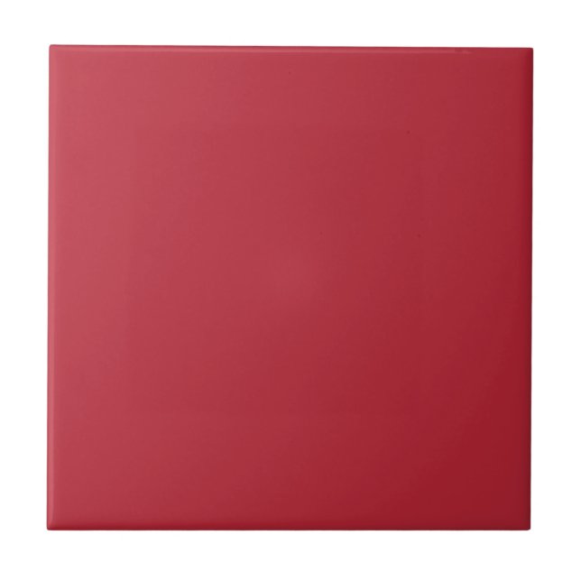 Azulejo Agradable Navidad Clásico Rojo - Tile Cerámico (Frente)