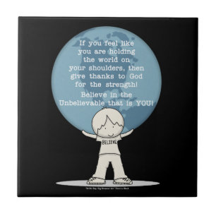 Azulejo Agradecimiento por la fuerza