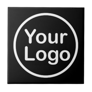 Azulejo Agrega tu propio logotipo   Fondo negro