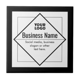 Azulejo Agregar su logotipo plantilla personalizable