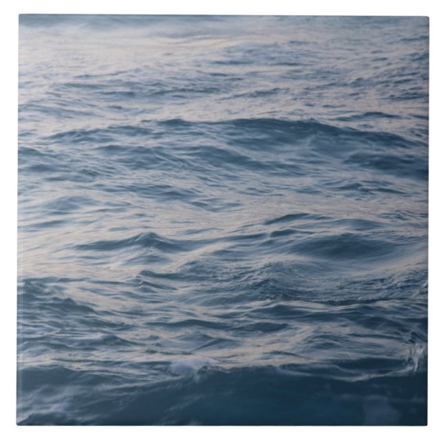 Azulejo Agua de mar primer plano (Frente)