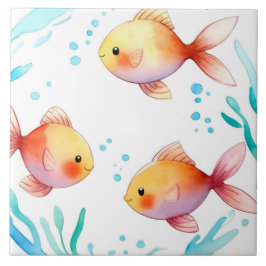 Azulejo Agua de pescado de oro puro Océano Náutico