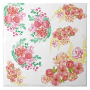 Azulejo Agua flor