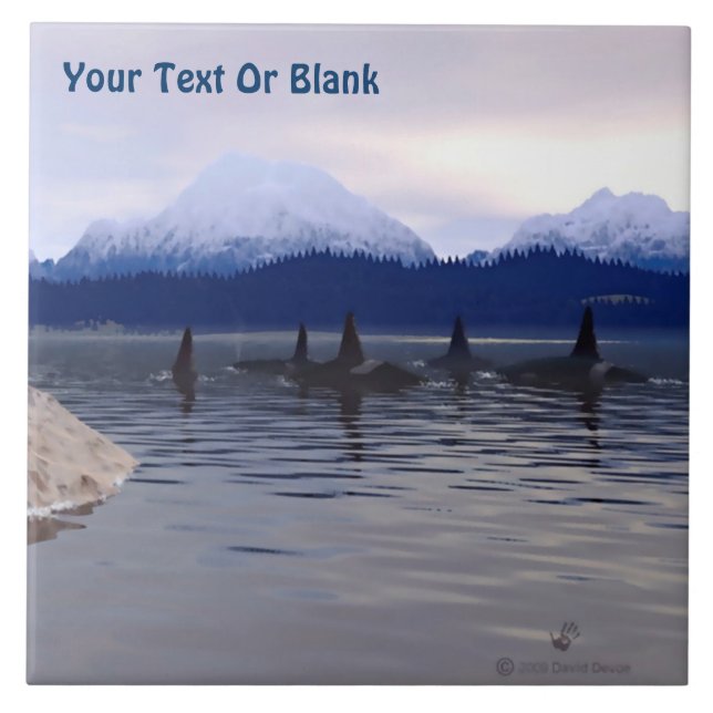 Azulejo Agua oscura Orca (Frente)