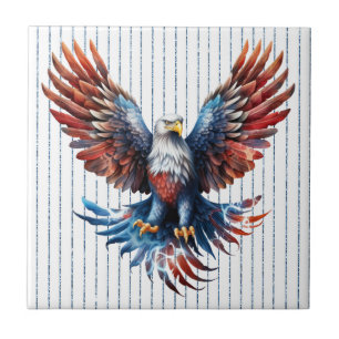 Azulejo Águila cerámica patriótica