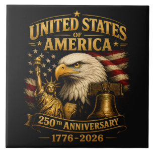 Azulejo Águila del 250 aniversario de los Estados Unidos d