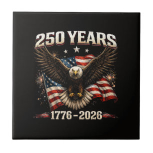 Azulejo Águila Patriótica de los Estados Unidos 250 Aniver
