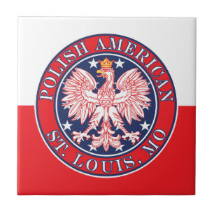 Azulejo Águila polaca de San Luis Missouri