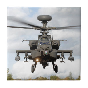 Azulejo ah 64 militares del helocopter del arco de apache
