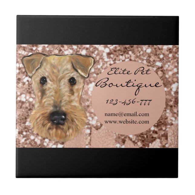 AZULEJO AIREDALE TERRIER (Frente)
