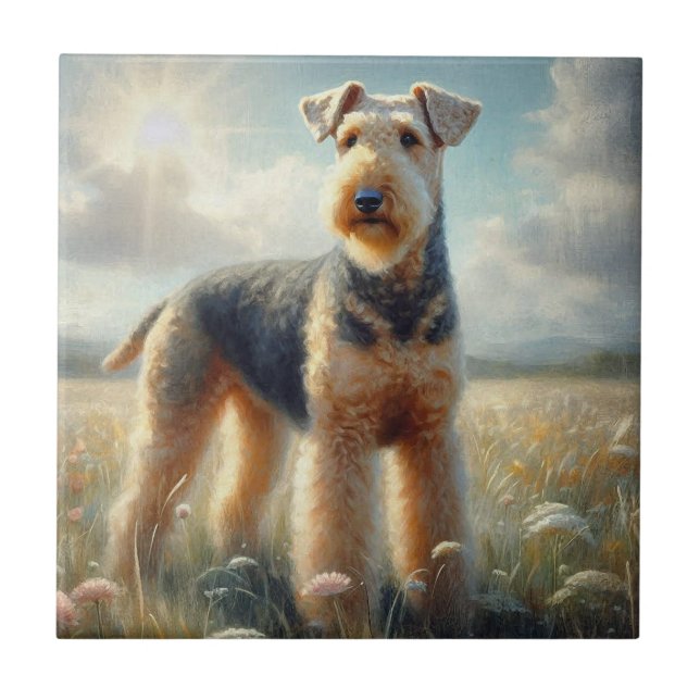 Azulejo Airedale Terrier (Frente)