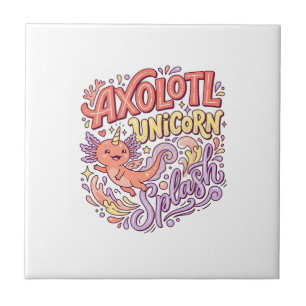 Azulejo Ajolote Unicornio Salpicadura Caprichosa Bac Blanc